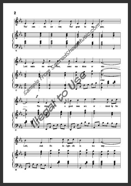 The Steps Of A Good Man Sacredsheetmusic Com