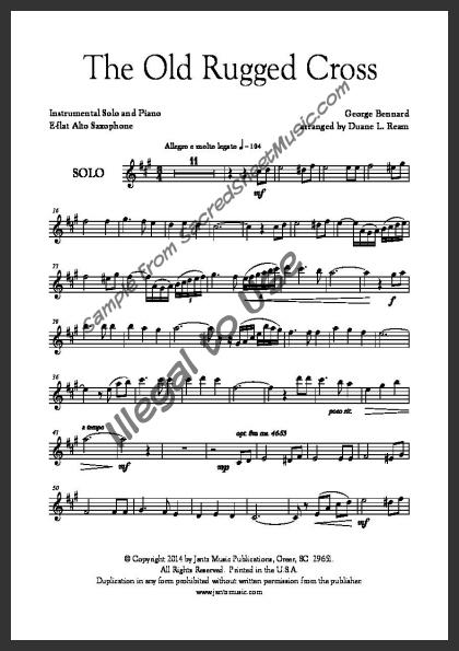 The Old Rugged Cross Sacredsheetmusic Com