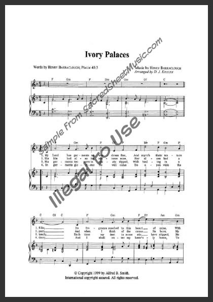 ivory palaces sacredsheetmusic com ivory palaces sheet music
