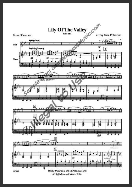 lily of the valley music sheet