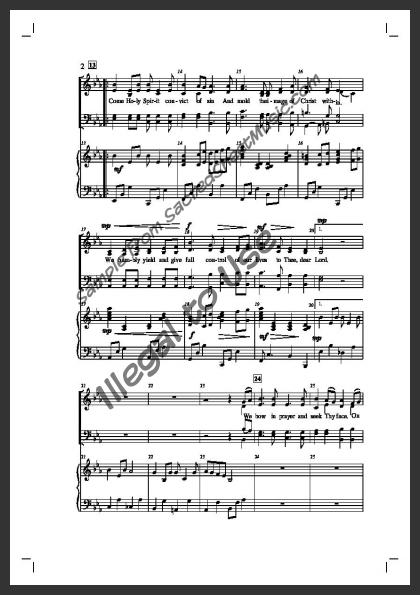 Come, Holy Spirit | SacredSheetMusic.com