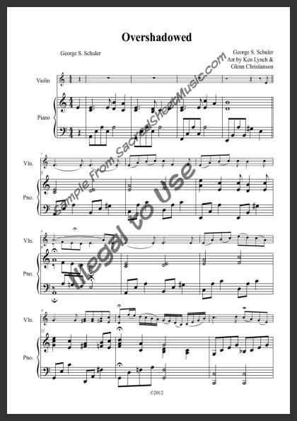 Overshadowed  SacredSheetMusic.com